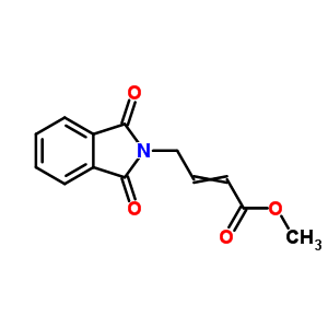 2-Butenoic acid,4-(1,3-dihydro-1,3-dioxo-2h-isoindol-2-yl)-, methyl esterStructure,54238-27-6Structure 2-Butenoic acid,4-(1,3-dihydro-1,3-dioxo-2h-isoindol-2-yl)-, methyl ester Structure,54238-27-6Structure