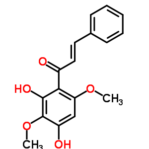 (E)-1-(2,4-dihydroxy-3,6-dimethoxy-phenyl)-3-phenyl-propenoneStructure,54299-50-2Structure (E)-1-(2,4-dihydroxy-3,6-dimethoxy-phenyl)-3-phenyl-propenone Structure,54299-50-2Structure