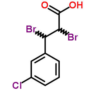 Benzenepropanoic acid, a,b-dibromo-3-chloro-Structure,5431-97-0Structure Benzenepropanoic acid, a,b-dibromo-3-chloro- Structure,5431-97-0Structure