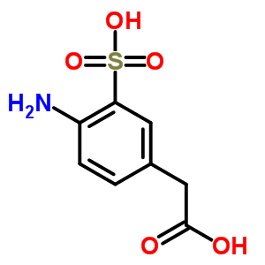 Benzeneacetic acid, 4-amino-3-sulfo-Structure,5433-75-0Structure Benzeneacetic acid, 4-amino-3-sulfo- Structure,5433-75-0Structure