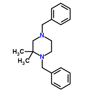 1,4-Dibenzyl-2,2-dimethyl-piperazineStructure,5435-12-1Structure 1,4-Dibenzyl-2,2-dimethyl-piperazine Structure,5435-12-1Structure
