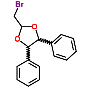 1,3-Dioxolane,2-(bromomethyl)-4,5-diphenyl-Structure,5436-03-3Structure 1,3-Dioxolane,2-(bromomethyl)-4,5-diphenyl- Structure,5436-03-3Structure