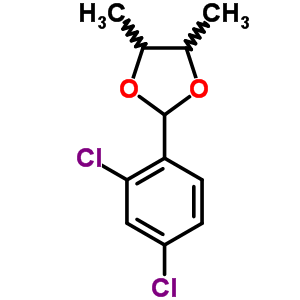 1,3-Dioxolane,2-(2,4-dichlorophenyl)-4,5-dimethyl-Structure,5436-70-4Structure 1,3-Dioxolane,2-(2,4-dichlorophenyl)-4,5-dimethyl- Structure,5436-70-4Structure