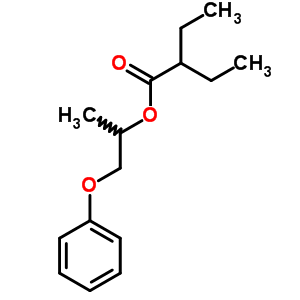 Butanoic acid,2-ethyl-, 1-methyl-2-phenoxyethyl esterStructure,5436-73-7Structure Butanoic acid,2-ethyl-, 1-methyl-2-phenoxyethyl ester Structure,5436-73-7Structure