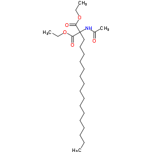 Diethyl 2-acetamido-2-hexadecyl-propanedioateStructure,5440-61-9Structure Diethyl 2-acetamido-2-hexadecyl-propanedioate Structure,5440-61-9Structure