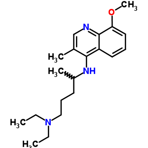 N,n-diethyl-n-(8-methoxy-3-methyl-quinolin-4-yl)pentane-1,4-diamineStructure,5442-95-5Structure N,n-diethyl-n-(8-methoxy-3-methyl-quinolin-4-yl)pentane-1,4-diamine Structure,5442-95-5Structure