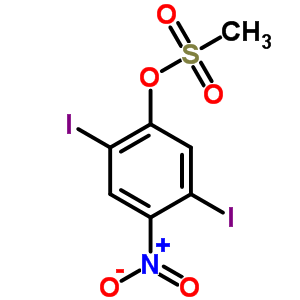 1,4-Diiodo-2-methylsulfonyloxy-5-nitro-benzeneStructure,5444-15-5Structure 1,4-Diiodo-2-methylsulfonyloxy-5-nitro-benzene Structure,5444-15-5Structure