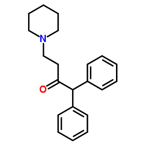 2-Butanone,1,1-diphenyl-4-(1-piperidinyl)-, hydrochlorideStructure,5446-73-1Structure 2-Butanone,1,1-diphenyl-4-(1-piperidinyl)-, hydrochloride Structure,5446-73-1Structure