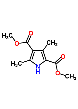 3,5-Dimethyl-1h-pyrrole-2,4-dicarboxylic acid dimethyl esterStructure,5448-17-9Structure 3,5-Dimethyl-1h-pyrrole-2,4-dicarboxylic acid dimethyl ester Structure,5448-17-9Structure