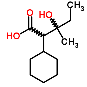 2-Cyclohexyl-3-hydroxy-3-methyl-pentanoic acidStructure,5449-18-3Structure 2-Cyclohexyl-3-hydroxy-3-methyl-pentanoic acid Structure,5449-18-3Structure