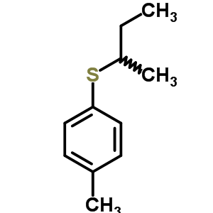 1-甲基-4-(仲丁基硫代)苯結(jié)構(gòu)式_54576-40-8結(jié)構(gòu)式