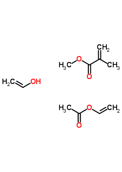 2-Methyl-2-propenoic acid methyl ester polymer with ethenol and ethenyl acetateStructure,54626-91-4Structure 2-Methyl-2-propenoic acid methyl ester polymer with ethenol and ethenyl acetate Structure,54626-91-4Structure