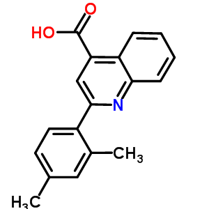 2-(2,4-Dimethylphenyl)quinoline-4-carboxylic acidStructure,5466-33-1Structure 2-(2,4-Dimethylphenyl)quinoline-4-carboxylic acid Structure,5466-33-1Structure
