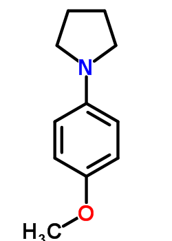 1-(4-甲氧基-苯基)-吡咯烷結(jié)構(gòu)式_54660-04-7結(jié)構(gòu)式