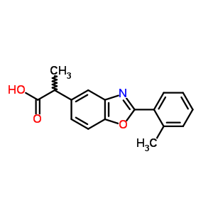 α-methyl-2-(2-methylphenyl)-5-benzoxazoleacetic acidStructure,54785-37-4Structure α-methyl-2-(2-methylphenyl)-5-benzoxazoleacetic acid Structure,54785-37-4Structure