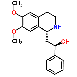 (1R*,2r*)-1-(2-羥基-2-苯基乙基)-6,7-二甲氧基-1,2,3,4-四氫-異喹啉結(jié)構(gòu)式_548443-20-5結(jié)構(gòu)式