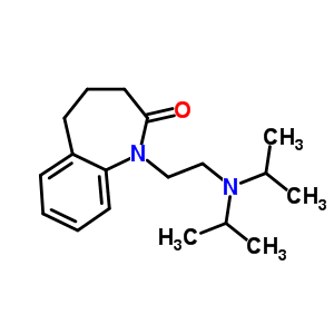 2,3,4,5-四氫-1-[2-(二異丙基氨基)乙基]-1H-1-苯并氮雜卓-2-酮結構式_54951-16-5結構式