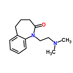 2,3,4,5-四氫-1-[2-(二甲基氨基)乙基]-1H-1-苯并氮雜卓-2-酮結(jié)構(gòu)式_54951-29-0結(jié)構(gòu)式