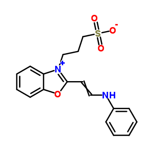 2-(2-Anilinovinyl)-3-(3-sulfonatopropyl)benzoxazoliumStructure,55036-57-2Structure 2-(2-Anilinovinyl)-3-(3-sulfonatopropyl)benzoxazolium Structure,55036-57-2Structure