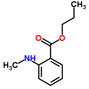 2-(甲基氨基)苯甲酸丙酯結(jié)構(gòu)式_55320-72-4結(jié)構(gòu)式
