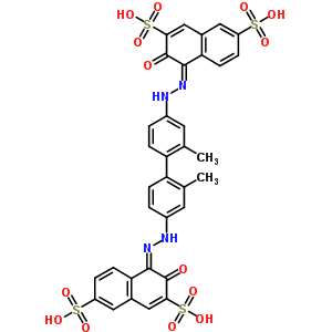 4,4-[(2,2-二甲基 [1,1-聯(lián)苯]-4,4-二基)雙(氮雜)]雙[3-羥基-2,7-萘二磺酸]結(jié)構(gòu)式_55372-76-4結(jié)構(gòu)式