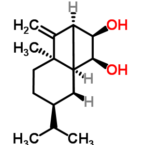 (1R,3aβ,7aβ)-octahydro-4-methyl-8-methylene-7α-isopropyl-1α,4α-methano-1h-indene-2β,3β-diolStructure,55556-01-9Structure (1R,3aβ,7aβ)-octahydro-4-methyl-8-methylene-7α-isopropyl-1α,4α-methano-1h-indene-2β,3β-diol Structure,55556-01-9Structure