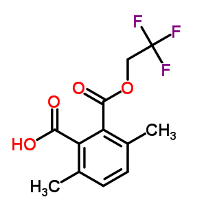 3,6-Dimethyl-2-(2,2,2-trifluoroethoxycarbonyl)benzoic acidStructure,55577-76-9Structure 3,6-Dimethyl-2-(2,2,2-trifluoroethoxycarbonyl)benzoic acid Structure,55577-76-9Structure