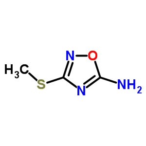1,2,4-Oxadiazol-5-amine,3-(methylthio)-(9ci)Structure,55864-39-6Structure 1,2,4-Oxadiazol-5-amine,3-(methylthio)-(9ci) Structure,55864-39-6Structure