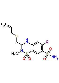 MethalthiazideStructure,5611-64-3Structure Methalthiazide Structure,5611-64-3Structure