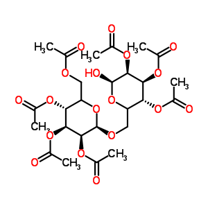 6-O-(2,3,4,6-tetra-o-acetyl-β-d-glucopyranosyl)-d-glucose 2,3,4-triacetateStructure,56253-33-9Structure 6-O-(2,3,4,6-tetra-o-acetyl-β-d-glucopyranosyl)-d-glucose 2,3,4-triacetate Structure,56253-33-9Structure