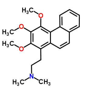 N,n-dimethyl-2-(2,3,4-trimethoxyphenanthren-1-yl)ethanamineStructure,5635-94-9Structure N,n-dimethyl-2-(2,3,4-trimethoxyphenanthren-1-yl)ethanamine Structure,5635-94-9Structure