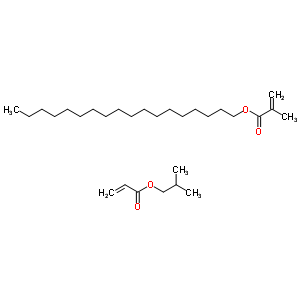 2-Methyl-2-propenoic acid octadecyl ester polymer with 2-methylpropyl 2-propenoateStructure,56486-59-0Structure 2-Methyl-2-propenoic acid octadecyl ester polymer with 2-methylpropyl 2-propenoate Structure,56486-59-0Structure