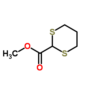 1,3-二噻烷-2-羧酸甲酯結(jié)構(gòu)式_56579-84-1結(jié)構(gòu)式