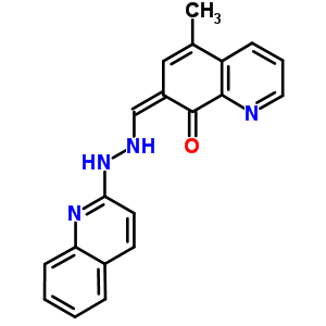 8-羥基-5-甲基-7-喹啉羧醛 2-(2-喹啉)肼酮結(jié)構(gòu)式_5659-13-2結(jié)構(gòu)式