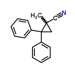 1-Methyl-2,2-diphenylcyclopropane-1-carbonitrileStructure,56701-20-3Structure 1-Methyl-2,2-diphenylcyclopropane-1-carbonitrile Structure,56701-20-3Structure