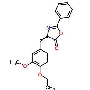 4-[(4-乙氧基-3-甲氧基-苯基)亞甲基]-2-苯基-1,3-噁唑-5-酮結(jié)構(gòu)式_5681-17-4結(jié)構(gòu)式