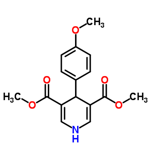 Dimethyl 4-(4-methoxyphenyl)-1,4-dihydropyridine-3,5-dicarboxylateStructure,56820-26-9Structure Dimethyl 4-(4-methoxyphenyl)-1,4-dihydropyridine-3,5-dicarboxylate Structure,56820-26-9Structure