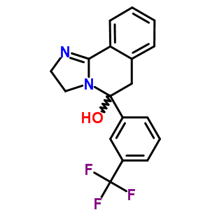 2,3,5,6-四氫-5-(α,α,α-三氟-間甲苯)咪唑并[2,1-a]異喹啉-5-醇結(jié)構(gòu)式_56882-44-1結(jié)構(gòu)式