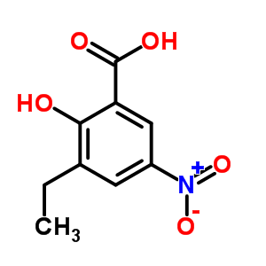 3-Ethyl-2-hydroxy-5-nitrobenzoic acidStructure,56911-72-9Structure 3-Ethyl-2-hydroxy-5-nitrobenzoic acid Structure,56911-72-9Structure