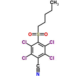 4-Pentylsulfonyl-2,3,5,6-tetrachlorobenzonitrileStructure,56916-64-4Structure 4-Pentylsulfonyl-2,3,5,6-tetrachlorobenzonitrile Structure,56916-64-4Structure