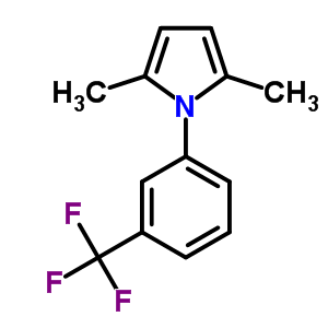 2,5-Dimethyl-1-(3-trifluoromethyl-phenyl)-1H-pyrroleStructure,570-04-7Structure 2,5-Dimethyl-1-(3-trifluoromethyl-phenyl)-1H-pyrrole Structure,570-04-7Structure