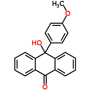 10-Hydroxy-10-(4-methoxyphenyl)anthracen-9-oneStructure,57028-32-7Structure 10-Hydroxy-10-(4-methoxyphenyl)anthracen-9-one Structure,57028-32-7Structure