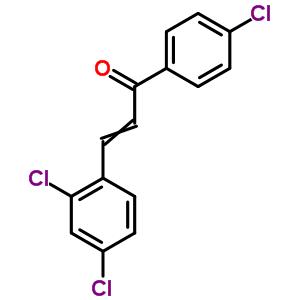 1-(4-氯苯基)-3-(2,4-二氯苯基)-2-丙烯-1-酮結(jié)構(gòu)式_57076-84-3結(jié)構(gòu)式