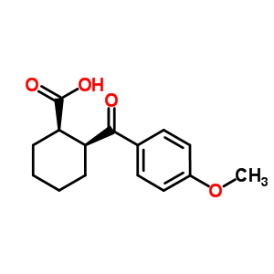 Cis-2-(4-methoxybenzoyl)cyclohexane-1-carboxylic acidStructure,57078-11-2Structure Cis-2-(4-methoxybenzoyl)cyclohexane-1-carboxylic acid Structure,57078-11-2Structure