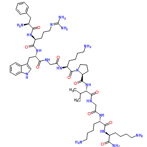 L-phenylalanyl-l-arginyl-l-tryptophylglycyl-l-lysyl-l-prolyl-l-valylglycyl-l-lysyl-l-lysinamideStructure,57241-86-8Structure L-phenylalanyl-l-arginyl-l-tryptophylglycyl-l-lysyl-l-prolyl-l-valylglycyl-l-lysyl-l-lysinamide Structure,57241-86-8Structure