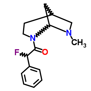 3-[氟(苯基)乙?；鵠-8-甲基-3,8-二氮雜雙環(huán)[3.2.1]辛烷結(jié)構(gòu)式_57269-25-7結(jié)構(gòu)式
