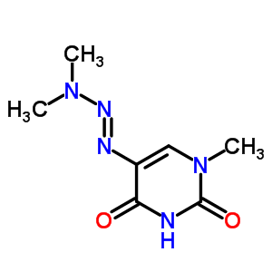 2,4(1H,3h)-pyrimidinedione, 5-(3,3-dimethyl-1-triazenyl)-1-methyl-Structure,57381-21-2Structure 2,4(1H,3h)-pyrimidinedione, 5-(3,3-dimethyl-1-triazenyl)-1-methyl- Structure,57381-21-2Structure