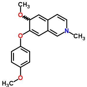 6-Methoxy-7-(4-methoxyphenoxy)-2-methyl-6h-isoquinolineStructure,57422-05-6Structure 6-Methoxy-7-(4-methoxyphenoxy)-2-methyl-6h-isoquinoline Structure,57422-05-6Structure
