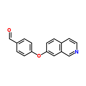 4-Isoquinolin-7-yloxybenzaldehydeStructure,57422-10-3Structure 4-Isoquinolin-7-yloxybenzaldehyde Structure,57422-10-3Structure