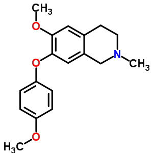 6-Methoxy-7-(4-methoxyphenoxy)-2-methyl-3,4-dihydro-1h-isoquinolineStructure,57422-33-0Structure 6-Methoxy-7-(4-methoxyphenoxy)-2-methyl-3,4-dihydro-1h-isoquinoline Structure,57422-33-0Structure